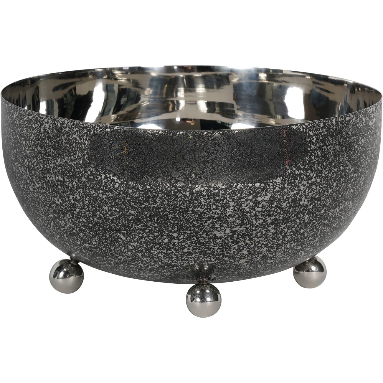 Dusky Finish Black Chrome Round Bowl Medium